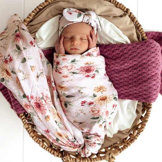 Birds & Blooms Organic Muslin Wrap