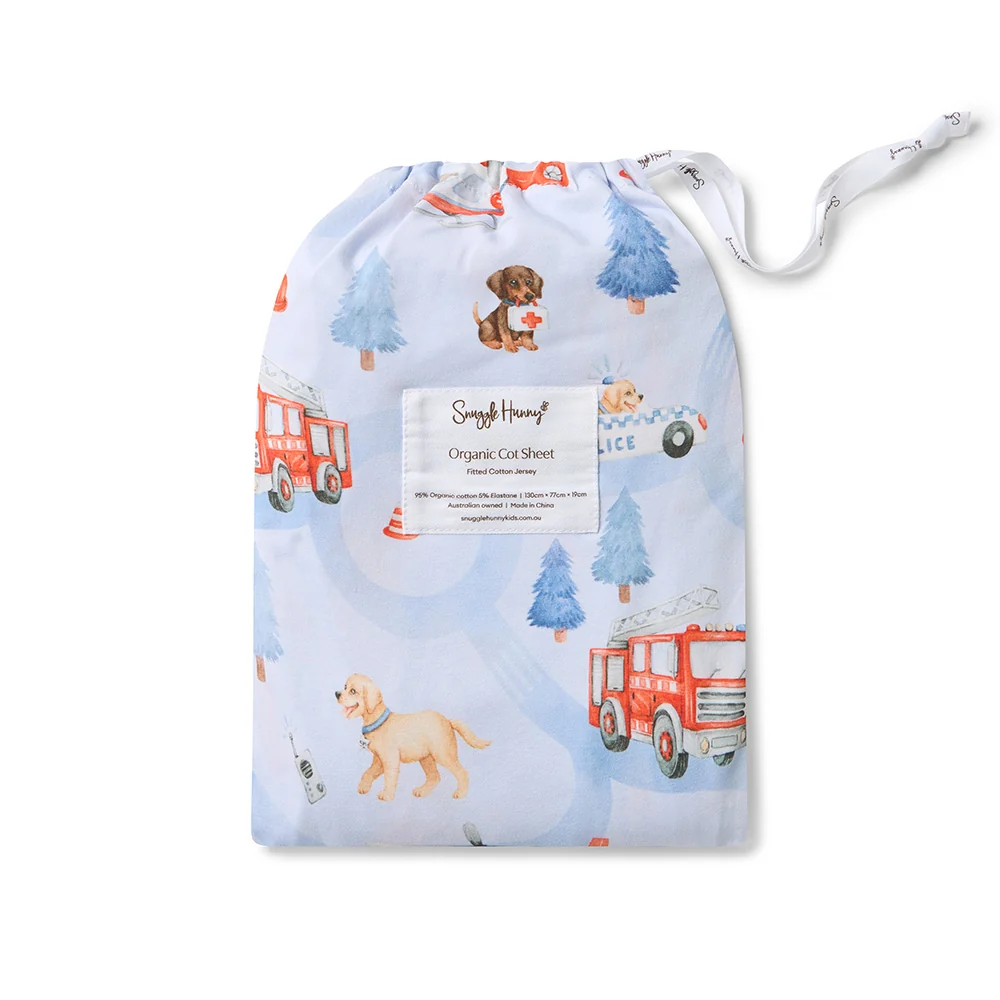 To The Rescue Organic Fitted Cot Sheet