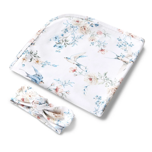 Sweet Swallows Jersey Wrap Set 