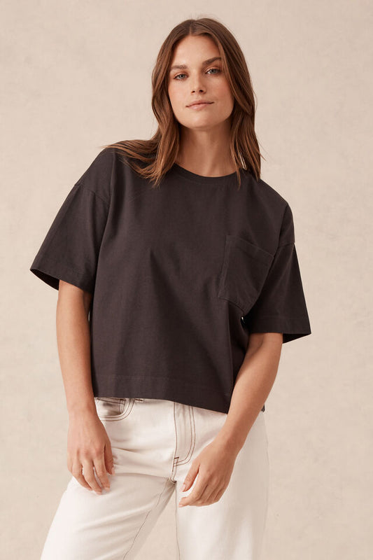 Boxy Pocket Tee Phantom S [sz:small]