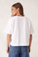 Boxy V Neck Tee White [sz:small]