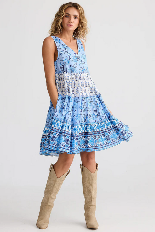 Lucky Charm Dress Blueberry [sz:small]