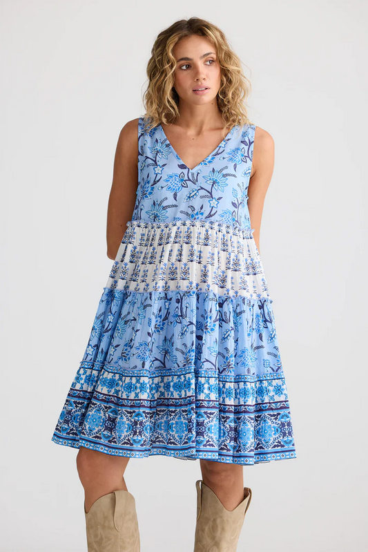 Lucky Charm Dress Blueberry [sz:small]