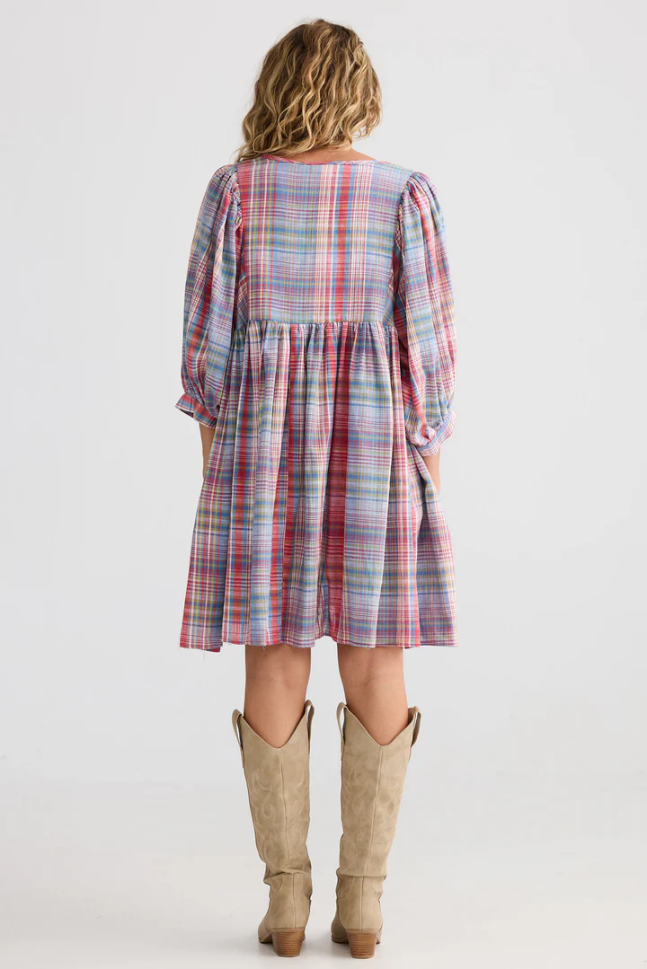 Winnie Mini Dress Picnic Stripe [sz:small/medium]
