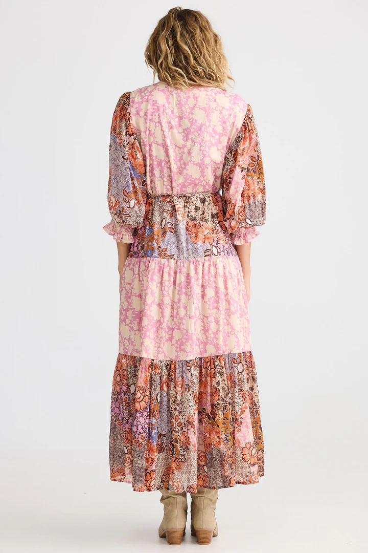 Tara Wrap Dress Dreamweaver [sz:small]