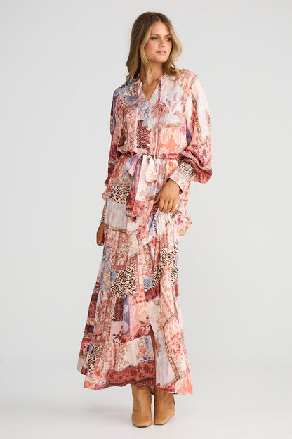 Dream Weaver Maxi Dress Nomad Patchwork [sz:small/medium]