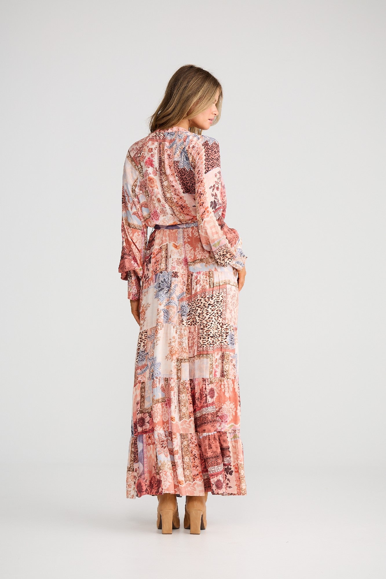 Dream Weaver Maxi Dress Nomad Patchwork [sz:small/medium]