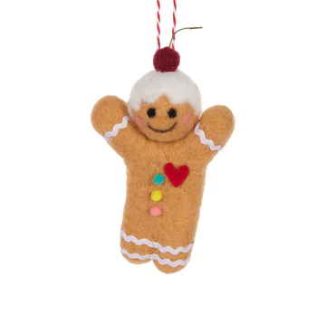 Wool Gingerbread Man