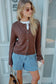 Nelly Long Sleeve Cardi Choc [sz:small]