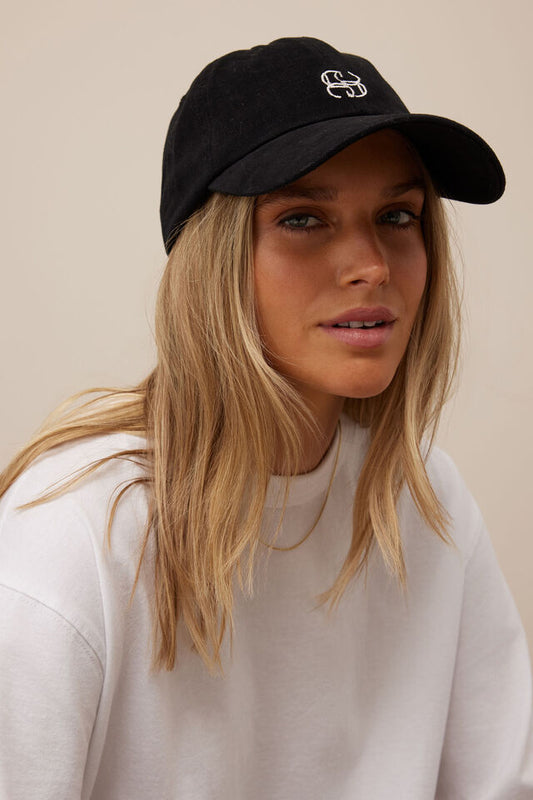 Pip Everyday Cap Black/ecru Stitch Os