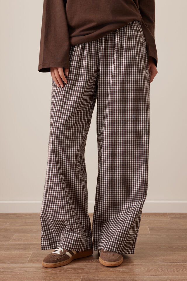 The Lounge Pant Chocolate Check [sz:small]