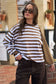 Beau Long Sleeve Slouchy Tee Cocoa Blue [sz:small]