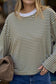 Beau Long Sleeve Slouchy Tee Navy Butter Stone [sz:small]