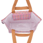 Shopper Tote Pink Blanket Check 