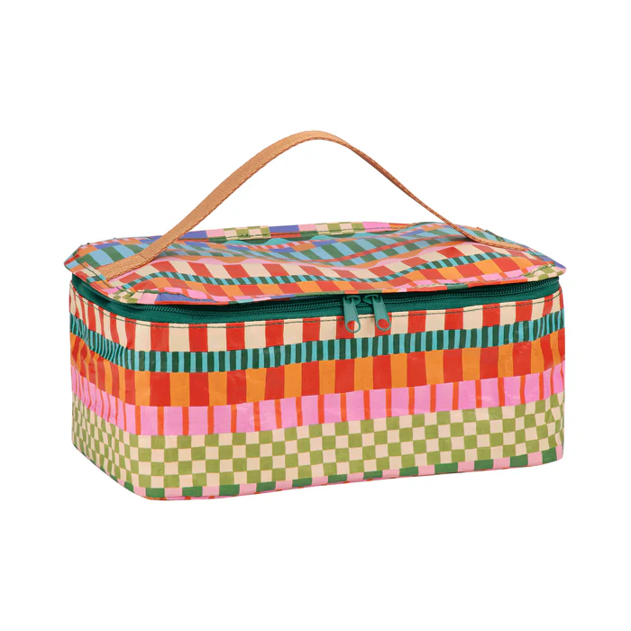 Toiletery Stash Bag Blocks And Stripe 