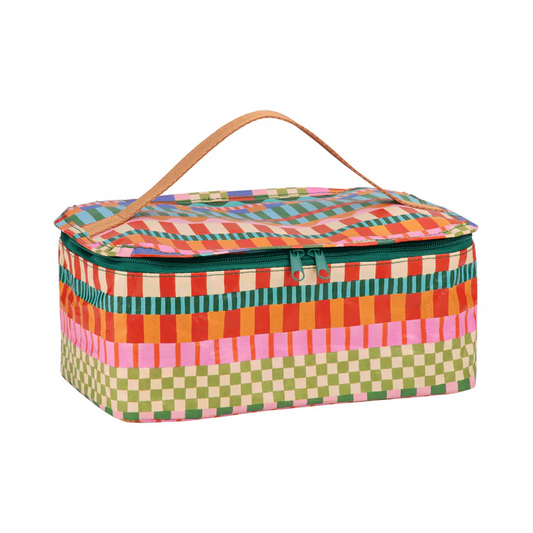 Toiletery Stash Bag Blocks And Stripe 