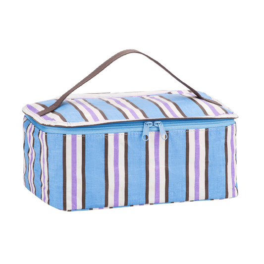 Stash Bag Choc Blue Stripe 