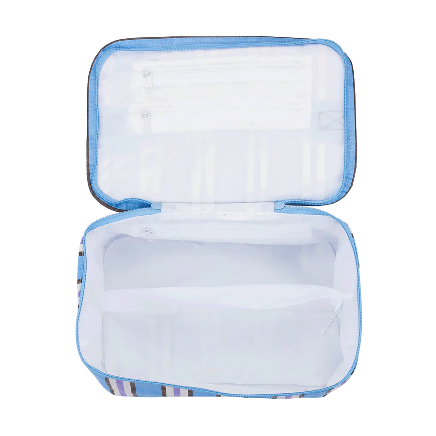Stash Bag Choc Blue Stripe 