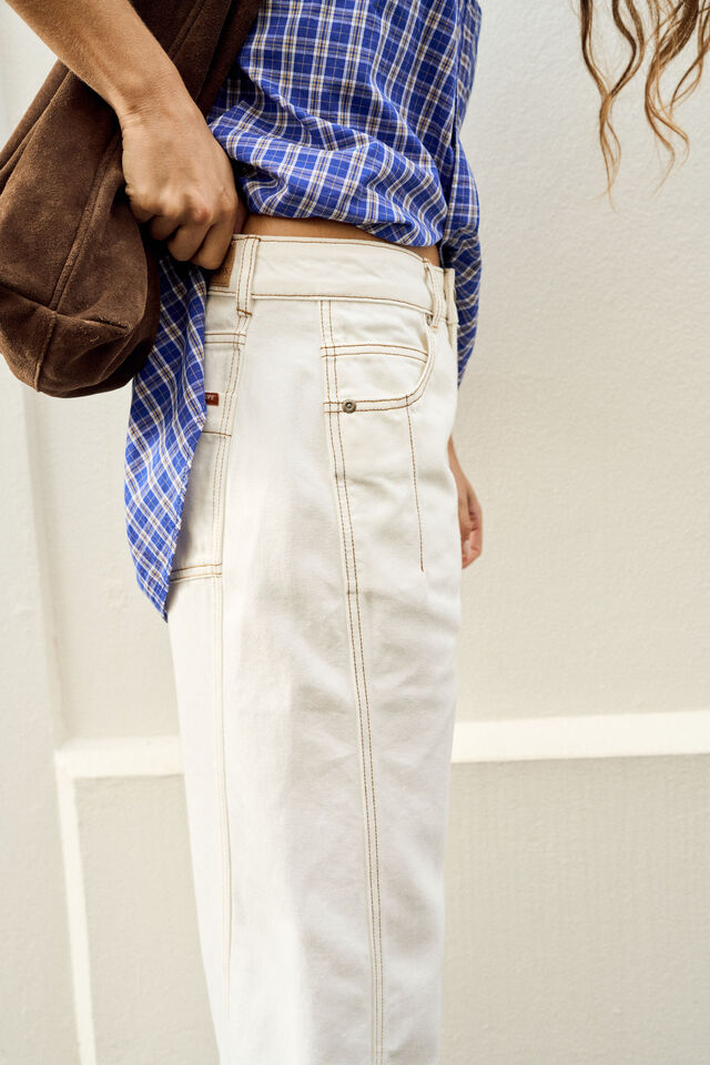 Demi Barrel Jean Ecru [sz:8]