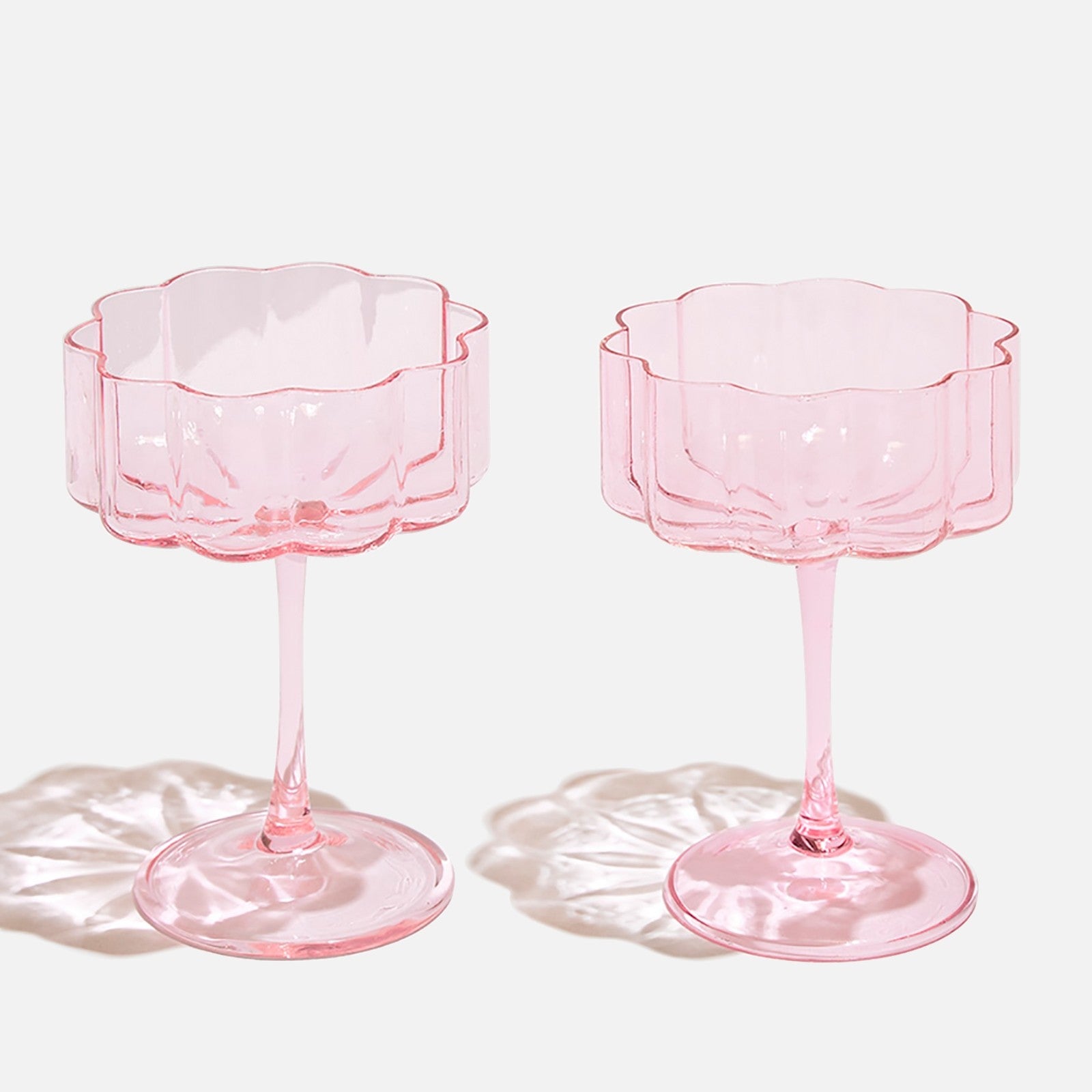 Wave Coupe Set Of 2 - Pink 