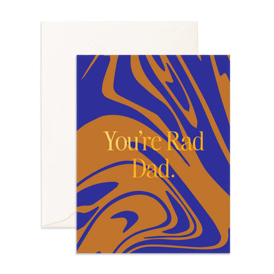 Rad Dad Acid Wash Greeting Card